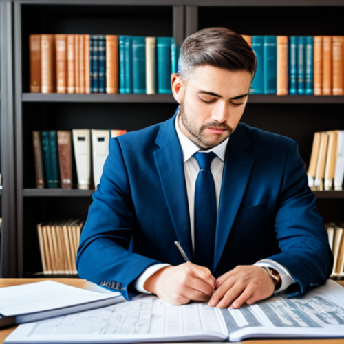 Home 7 A thoughtful professional in a modest business suit, fully clothed, sitting at a clean, well-lit desk. The individual is intently studying detailed, abstract technical diagrams showcasing cross-sections of different bullet designs (e.g., solid vs. expanding forms), clearly illustrating various ammunition principles for educational purposes. The background is a modern, organized study with bookshelves filled with professional texts. The image conveys a professional, academic atmosphere. Perfect anatomy, correct proportions, well-formed hands, proper finger count, natural body proportions, natural pose, professional photography, high quality, realistic, detailed, safe for work, appropriate content, family-friendly.