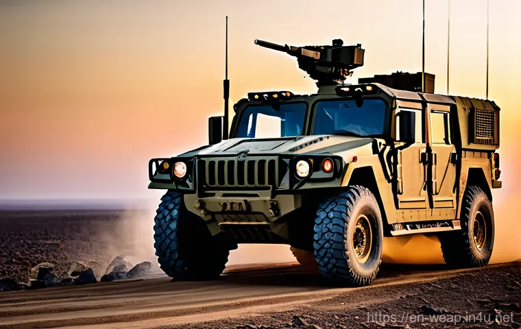 해병대 장비 특징 - **Prompt:** A dynamic scene depicting a U.S. Marine, male or female, engaged in a tactical reconnais...