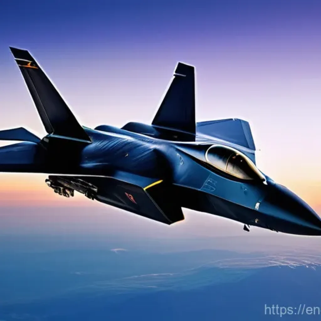 차세대 전투기 성능 비교 - **Prompt: Stealth Redefined**
    "A hyper-realistic, high-definition image of a cutting-edge stealt...
