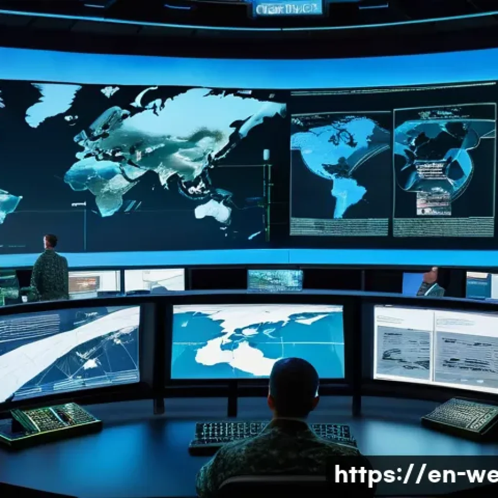 핵무기 보유국 리스트 - A detailed, realistic scene of a modern nuclear command center featuring diverse military officers m...