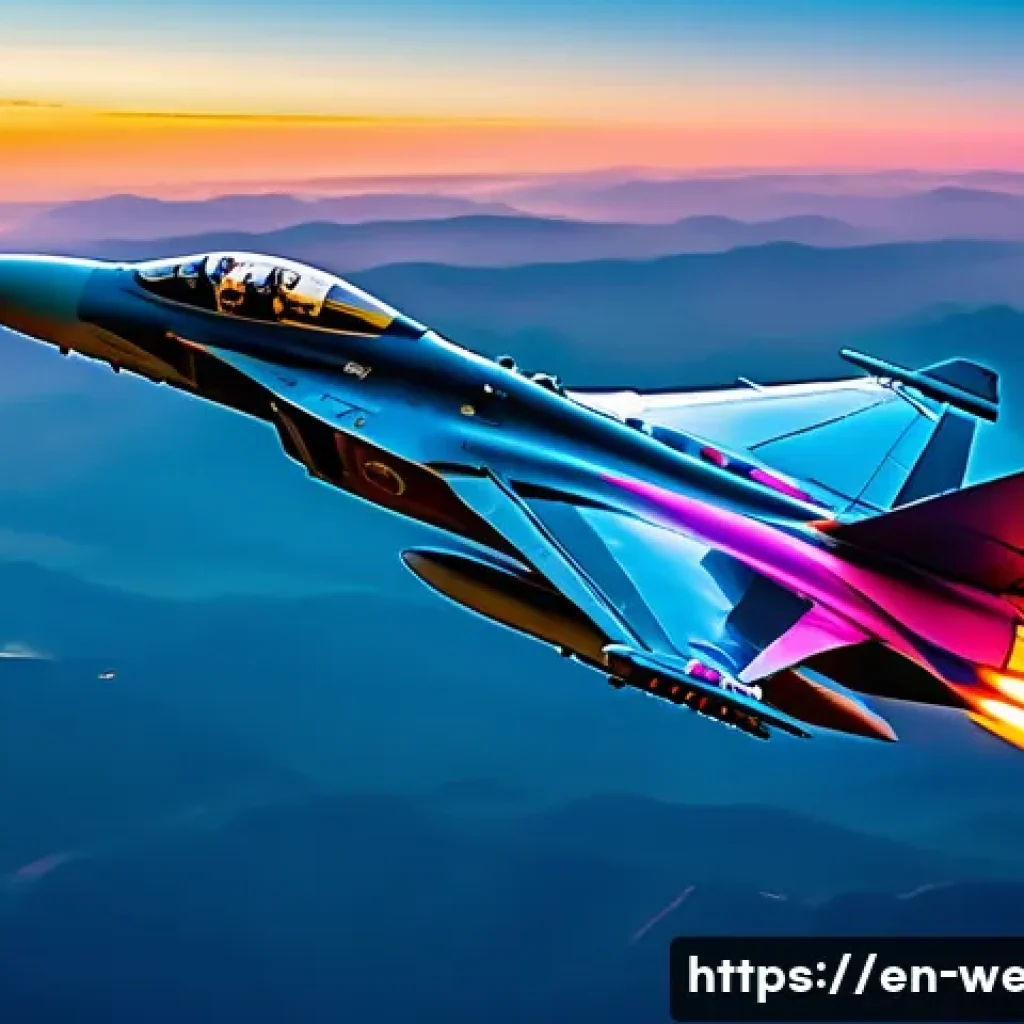 적외선 미사일 대응 기술 - A cutting-edge military fighter jet equipped with multi-spectral infrared jamming systems in flight ...